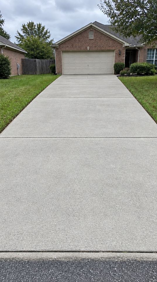 Driveway after